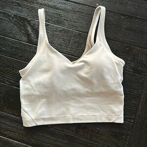 Women’s lululemon Align v-neck bra white size 4